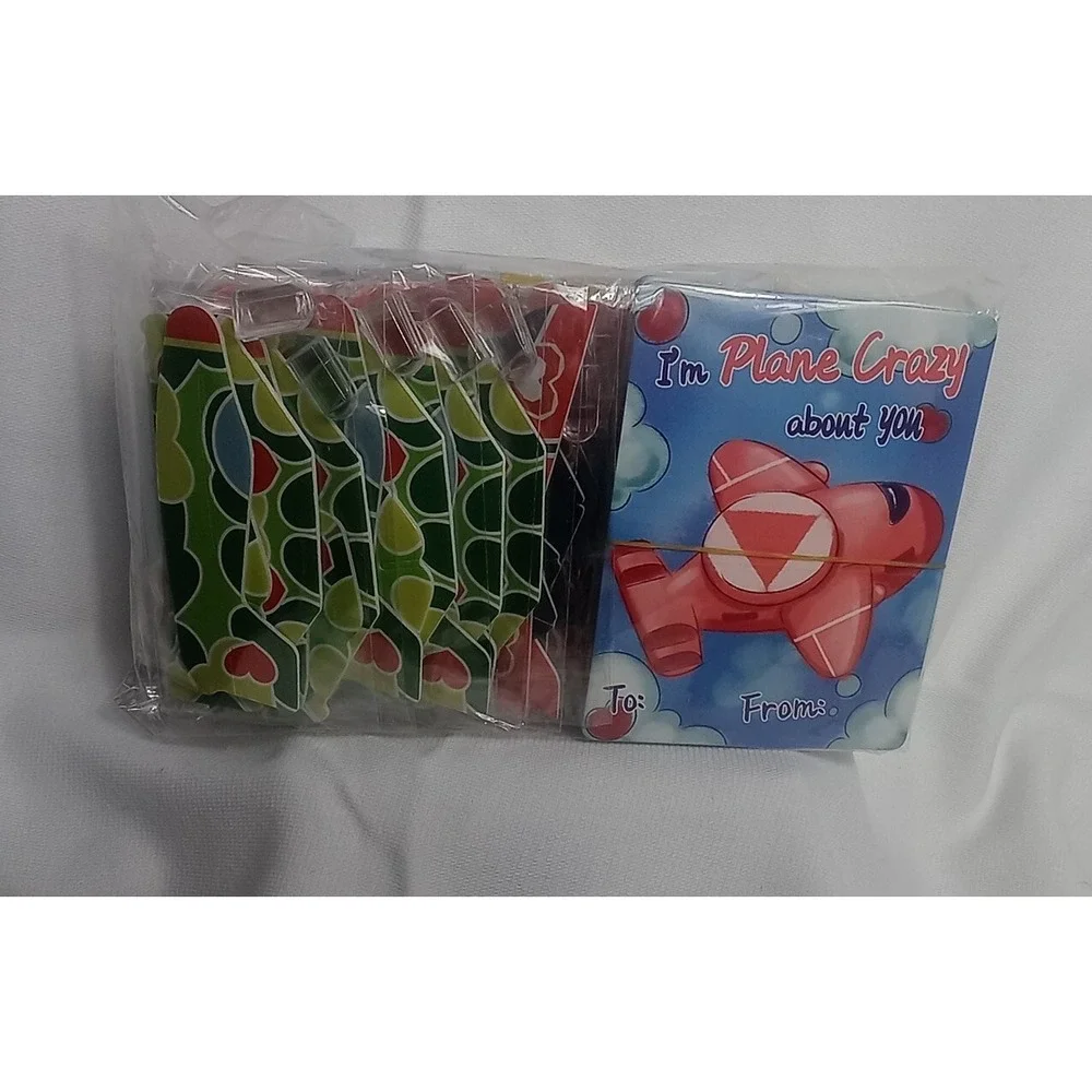Kids Airplane Valentines Day Cards & AirPlanes 35‎ Pack School Valentines New